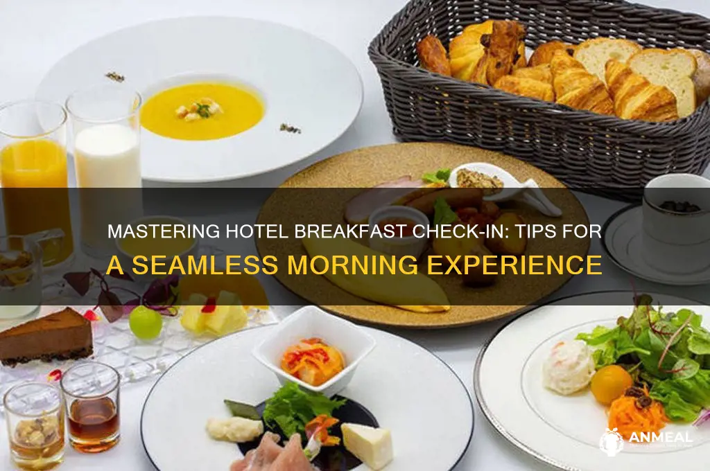 how to check in on hotel breakfast