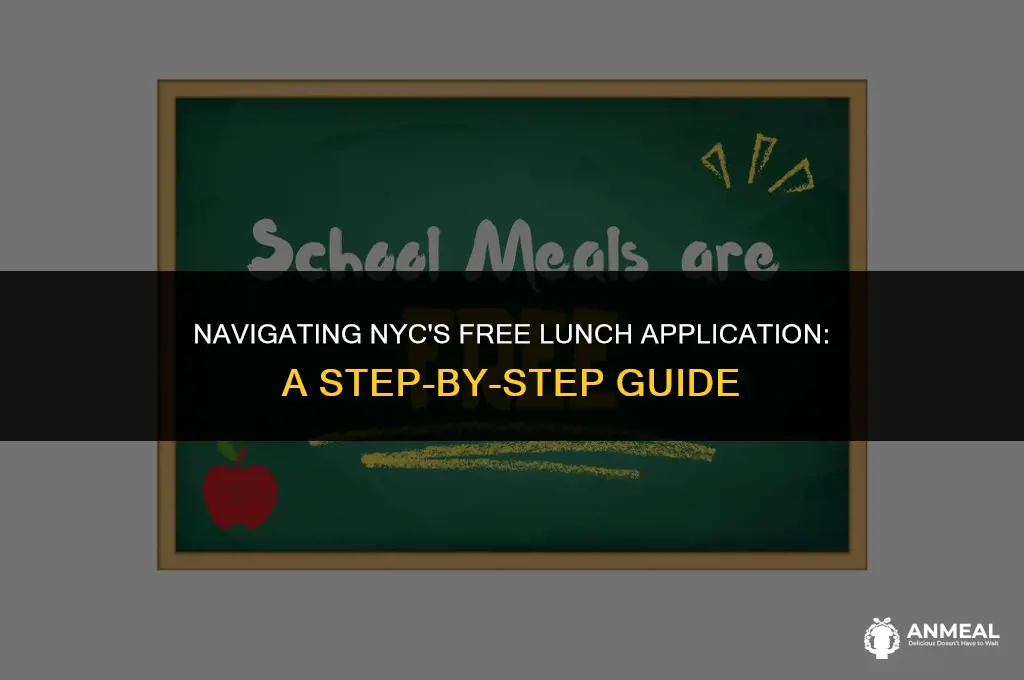 how to check the status of free lunch application nyc