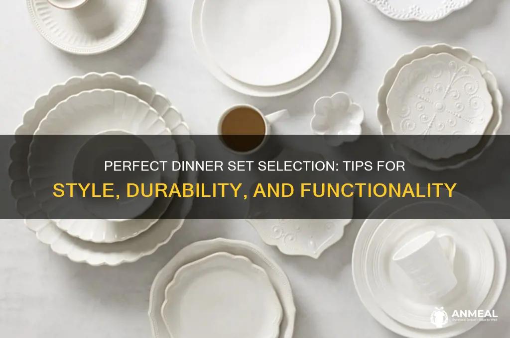 how to choose a dinner set