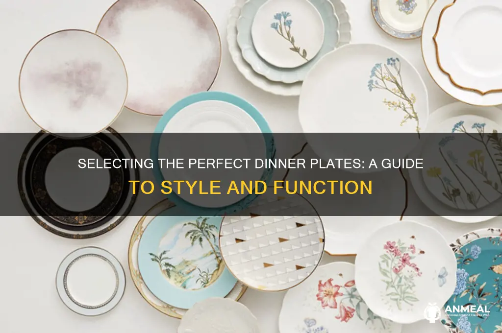 how to choose dinner plates