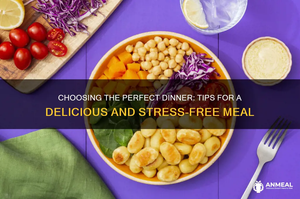 how to choose dinner