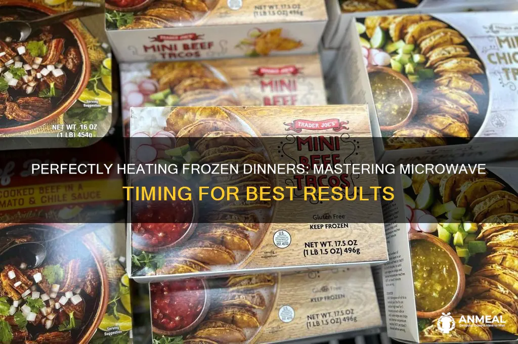 how to choose time on microwave for frozen dinner