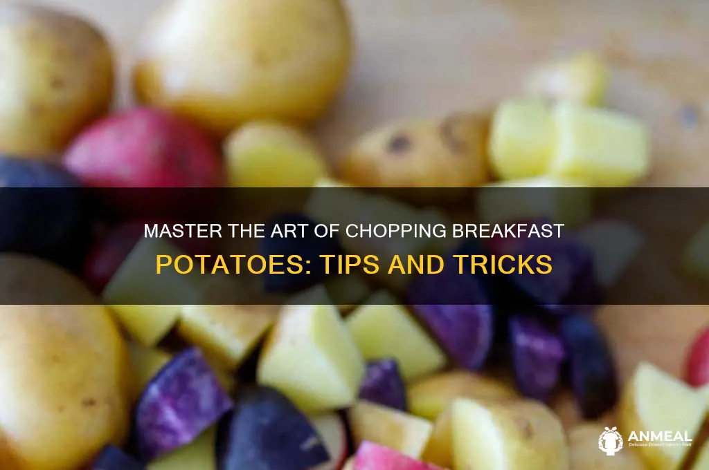 how to chop breakfast potatoes