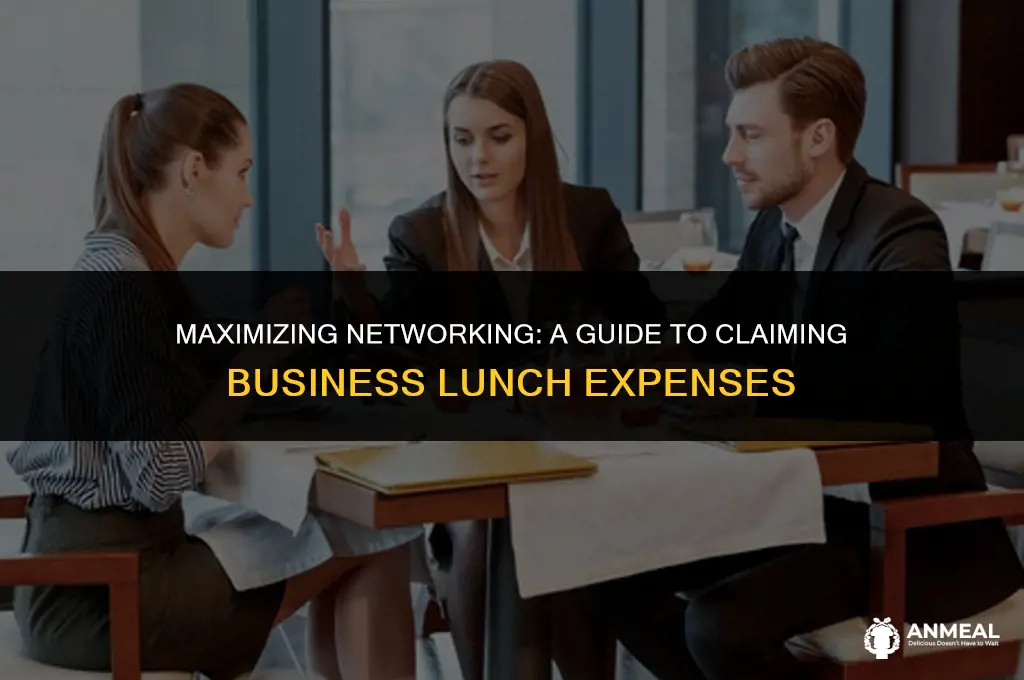 how to claim business lunch