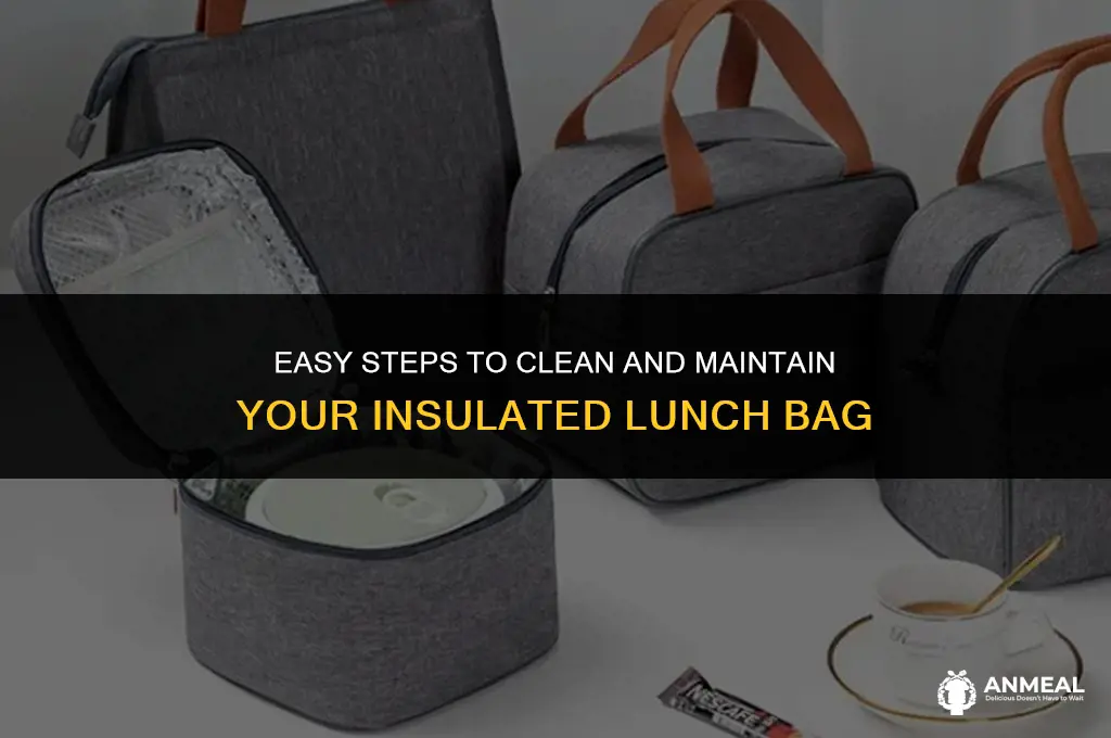 how to clean a insulated lunch bag