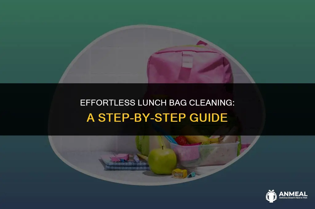 how to clean a lunch bag