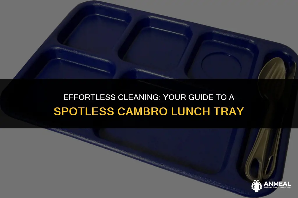 how to clean cambro lunch tray