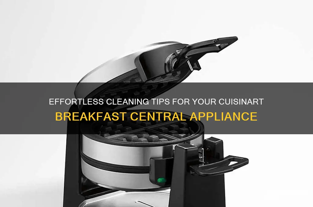 how to clean cuisinart breakfast central