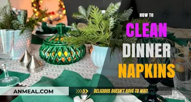 Effortless Tips for Cleaning and Refreshing Your Dinner Napkins