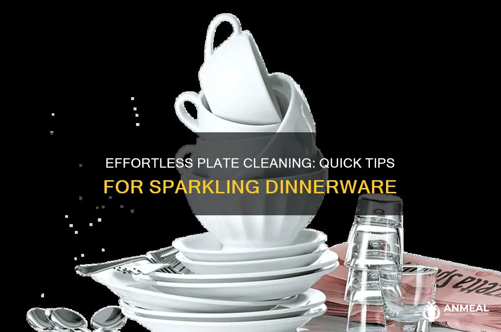 how to clean dinner plates