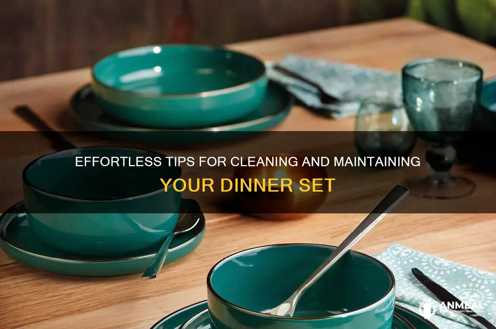 how to clean dinner set