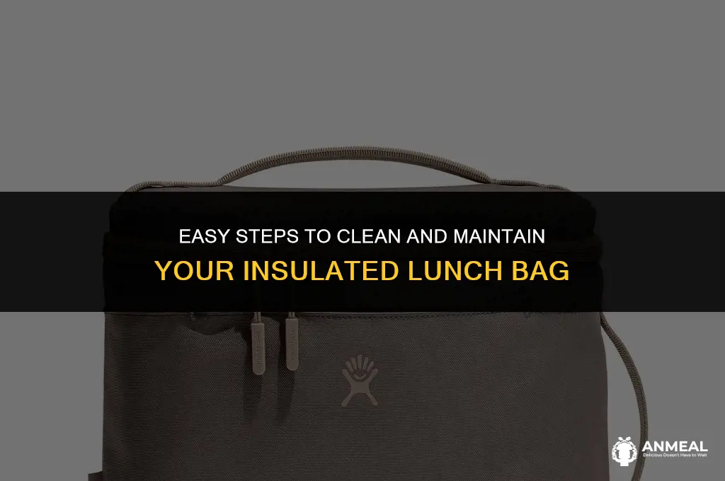 how to clean insulated lunch bag