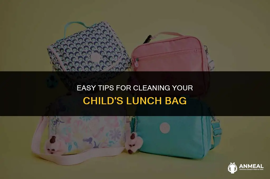 how to clean kids lunch bag