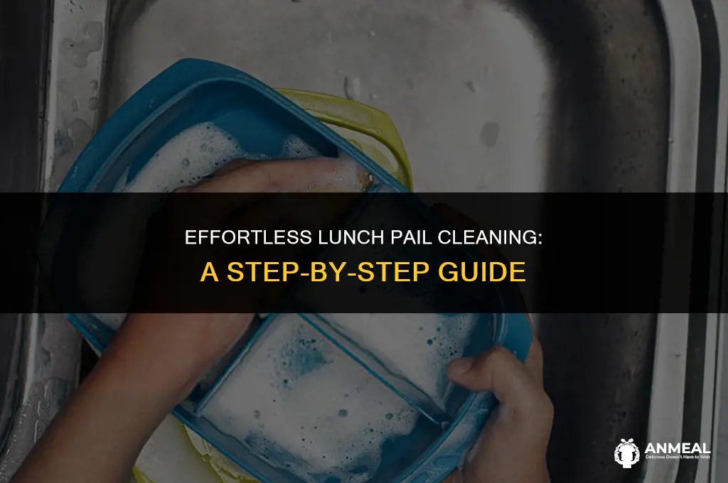 how to clean lunch pail