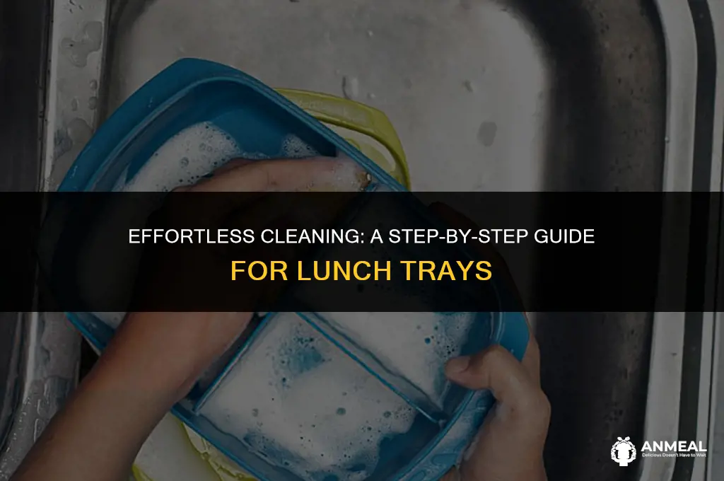 how to clean lunch trays