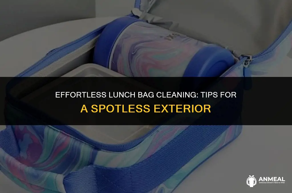 how to clean outside of lunch bag