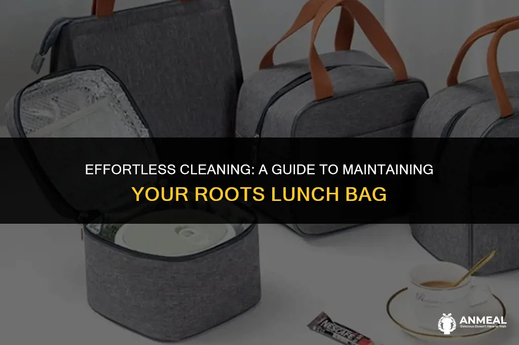 how to clean roots lunch bag