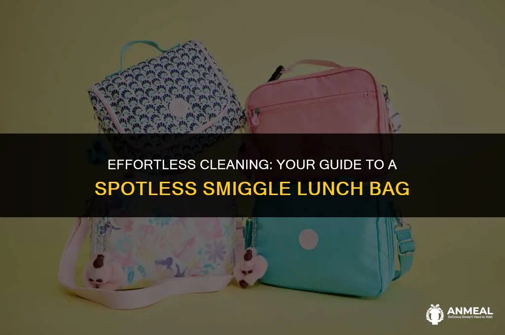 how to clean smiggle lunch bag