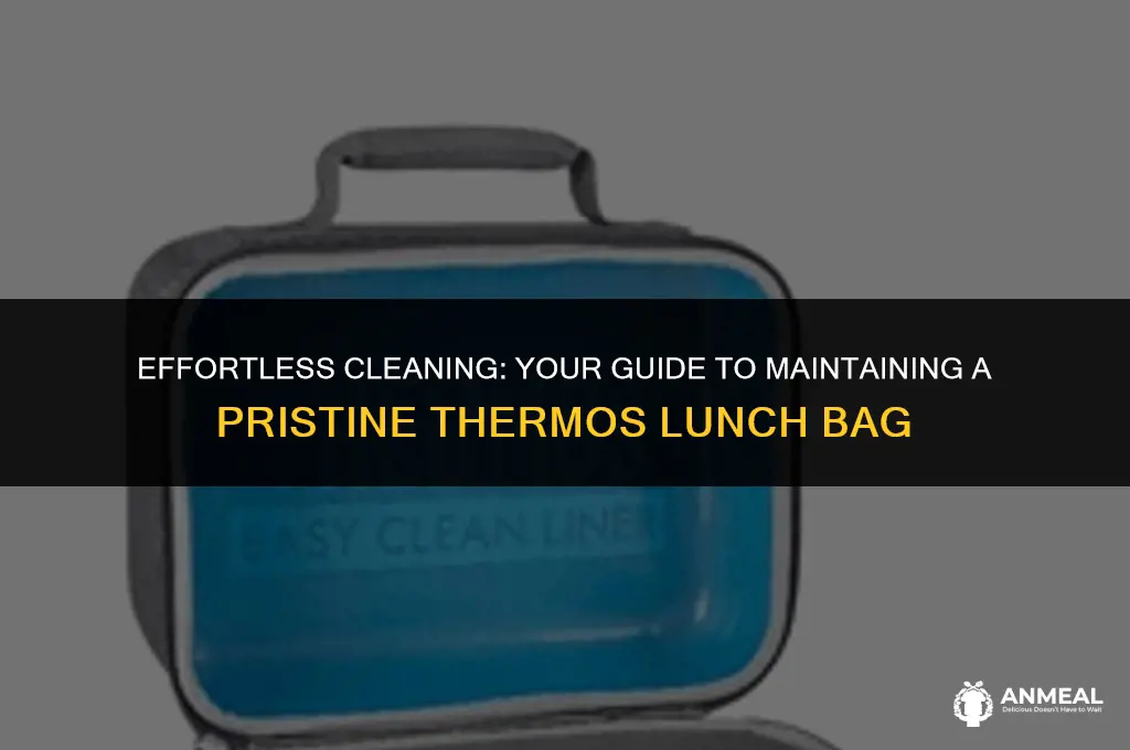 how to clean thermos lunch bag
