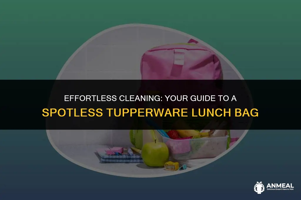 how to clean tupperware lunch bag