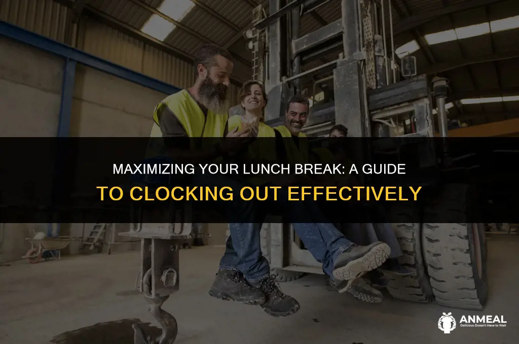how to clock out for lunch