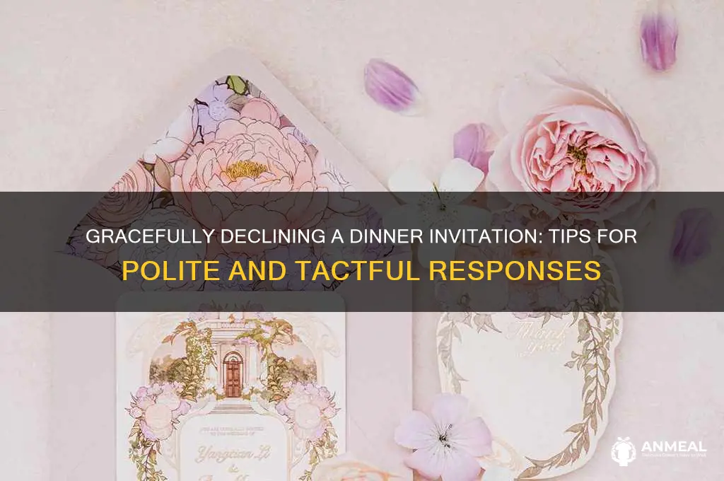 how to close a dinner invitation