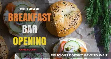 Creative Solutions to Close Your Breakfast Bar Opening Stylishly