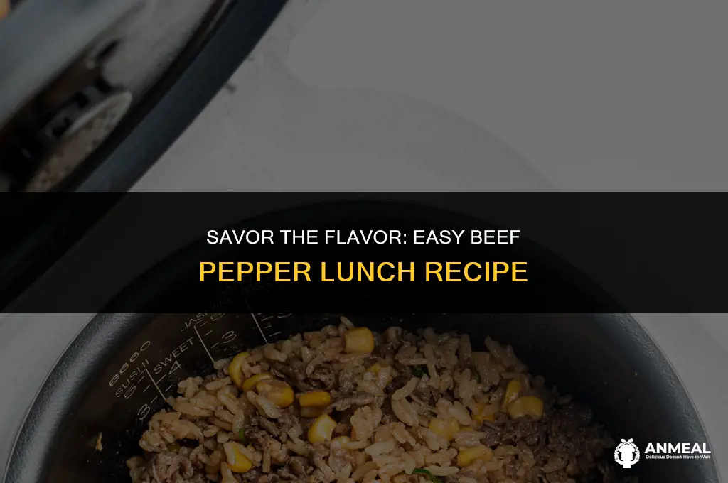 how to cok beef pepper lunch