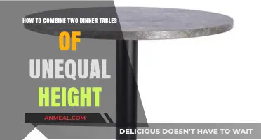 Creative Solutions: Combining Uneven Dinner Tables for a Unified Look