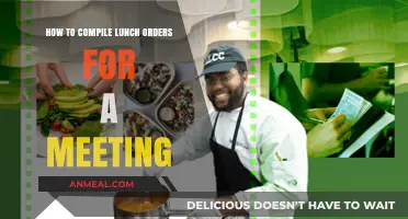 Efficiently Compiling Lunch Orders for Your Next Meeting