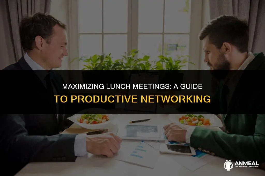 how to conduct a lunch meeting