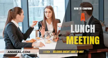 Scheduling Success: Tips to Confirm Lunch Meetings Effortlessly
