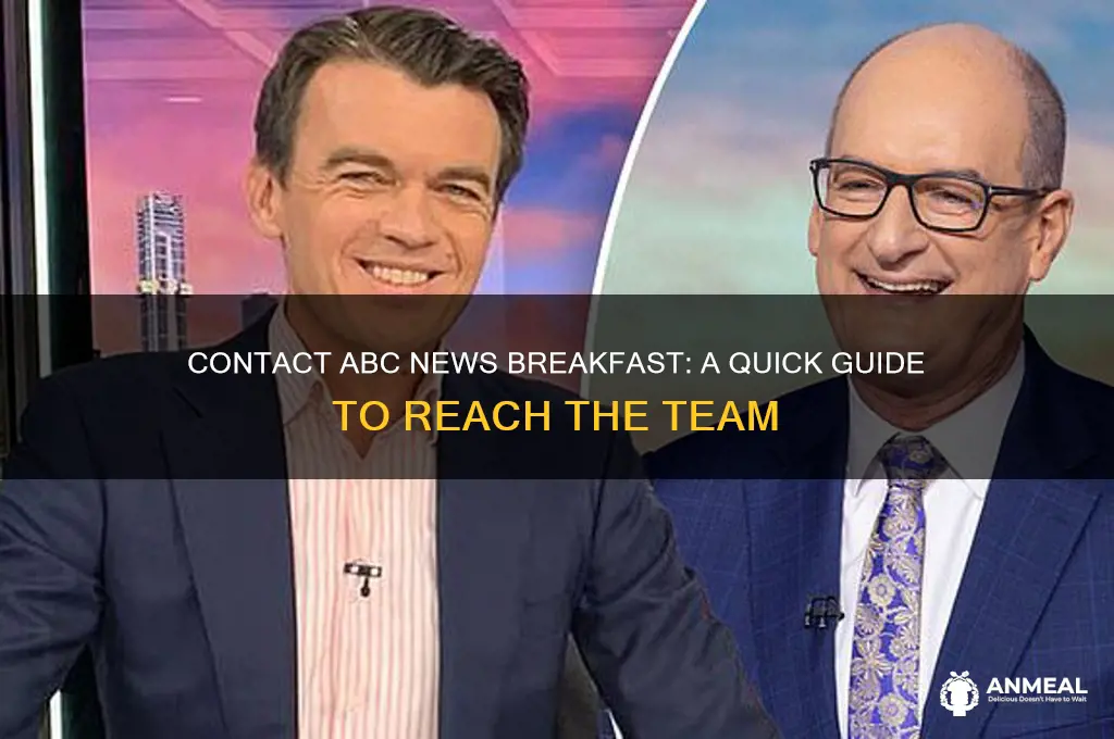 how to contact abc news breakfast