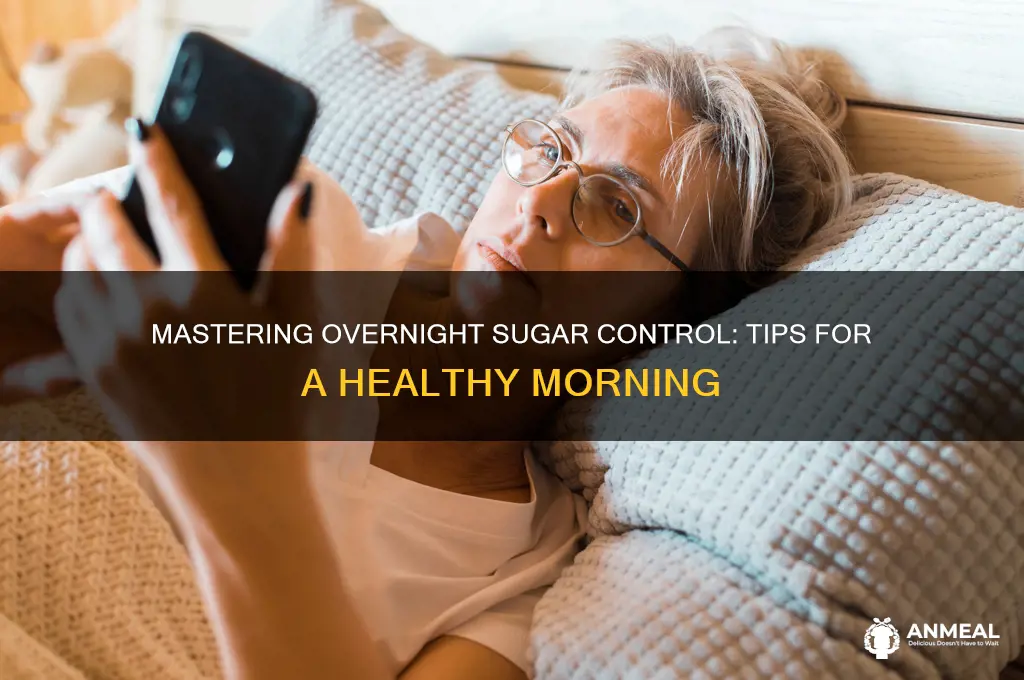 how to control sugar from bedtime until breakfast