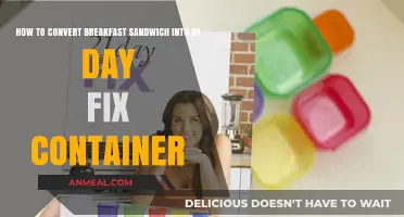 Transform Your Breakfast Sandwich into 21 Day Fix Portions Easily