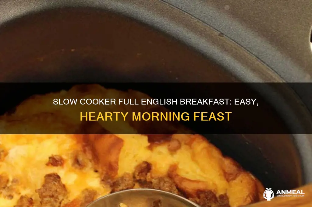 how to cook a full english breakfast in slow cooker