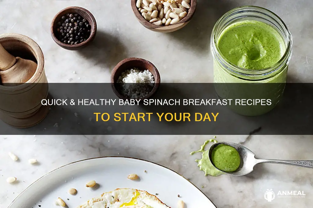 how to cook baby spinach for breakfast