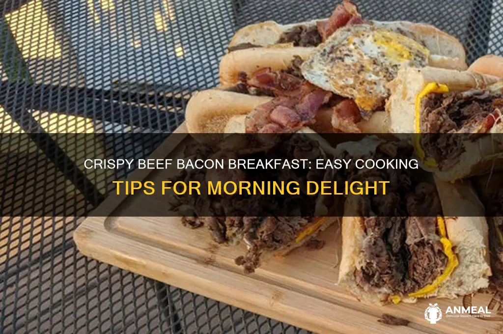how to cook beef bacon for breakfast