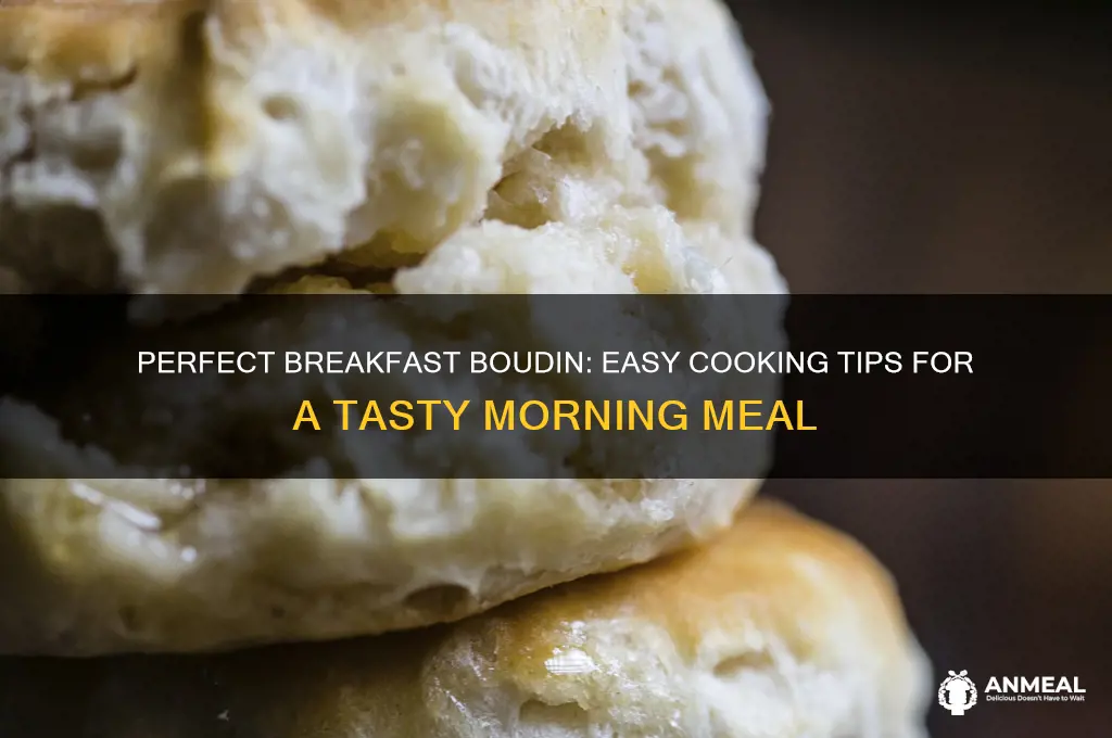 how to cook boudin for breakfast