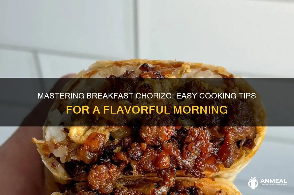 how to cook breakfast chorizo