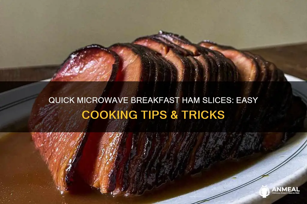 how to cook breakfast ham slices 8n microwave