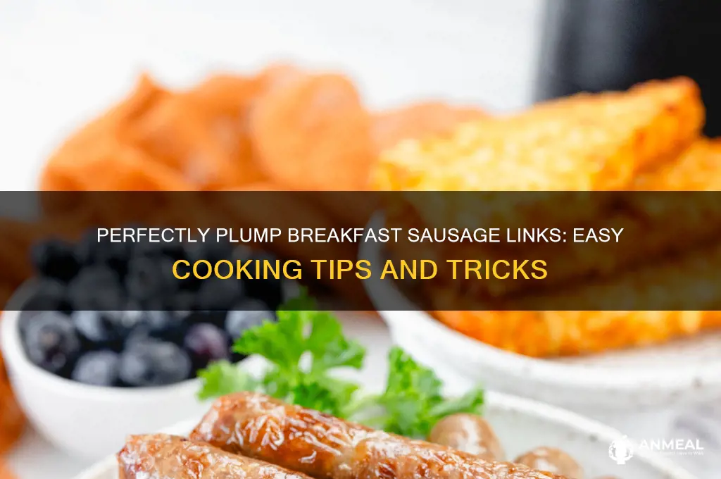 how to cook breakfast sauages links plump