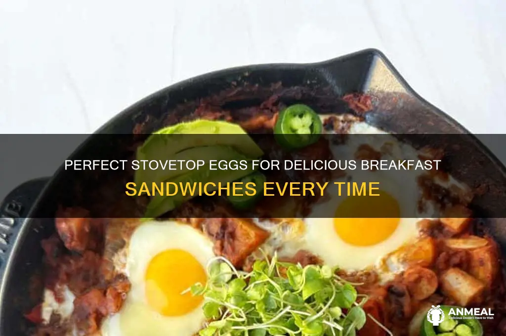 how to cook eggs for breakfast sandwiches on the stove