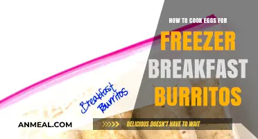 Perfectly Cooked Eggs for Freezer-Friendly Breakfast Burritos: A Guide
