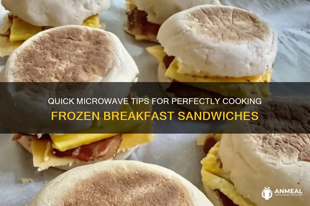 how to cook frozen breakfast sandwich in microwave