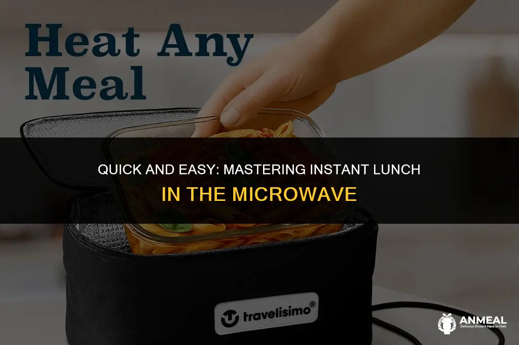 how to cook instant lunch in microwave