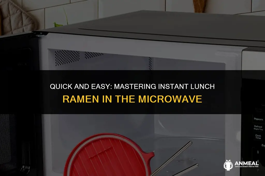 how to cook instant lunch ramen in microwave