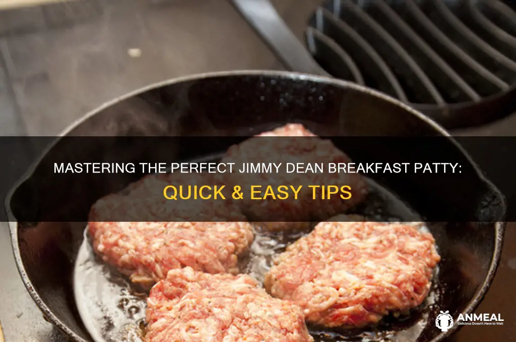 how to cook jimmy dean breakfast patty
