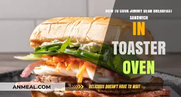 Perfectly Crispy Jimmy Dean Breakfast Sandwich in Your Toaster Oven