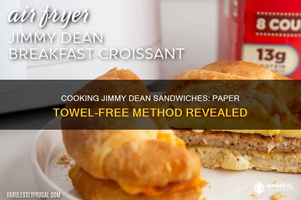 how to cook jimmy dean breakfast sandwich without paper towel